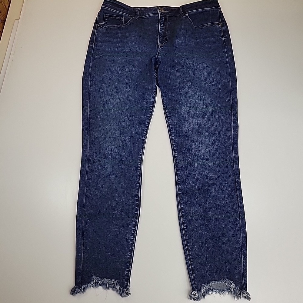 Made And Loved‎ Loft Jeans Womens Size 8 High Rise Frayed Hem Light Wash